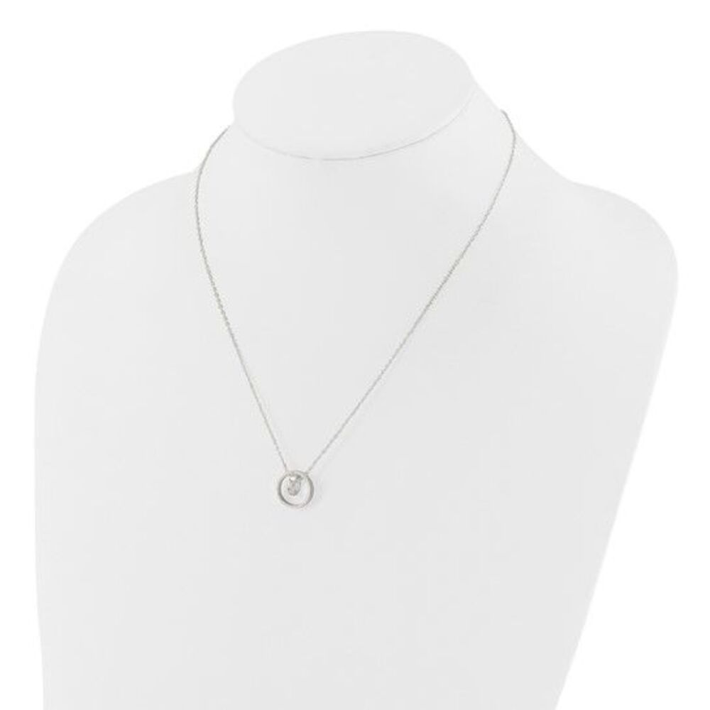 Kazi Luxury Sterling Silver E-Coating Double Circ… - image 3